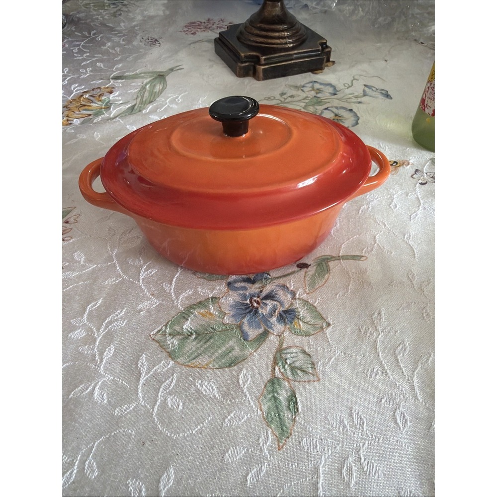 Swiss Pro‎ Quality Cookware Dutch Oven Mini Cocotte Orange Umbre